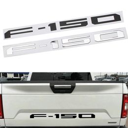 3D ABS F-150 Letter Badge Car Rear Trunk Groove Tailgate Emblem Sticker For Ford F150 2018-2019 Pickup Truck266W