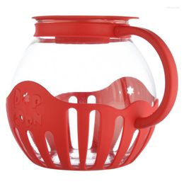 Storage Bottles Popcorn Pot Microwave Bucket Bowls Safe Borosilicate Glass Tank Silicone Lid Makers