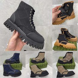 Winter Boots 2023 Unisex Boot Martin Ankle Fashion Mens Women Thick Bottom Rubber Platform Round Toe Big Size 36-47 NO456