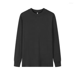 Men's T Shirts 2023 Autumn De Rong Half High Neck Underlay Shirt For Inner Layer Insulation Foundation Long Sleeve