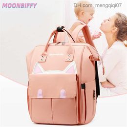 Diaper Bags Mochila Mommy Bag Portable Large Capacity Baby Bottle Insulation Mom and Baby Bag Fashion Casual Multi functional Backpack Z230816