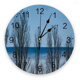 Wall Clocks Trees And Birds Rushing To The Sky Clock Modern Design Living Room Decoration Mute Watch Home Interior Decor