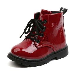 Boots COZULMA New Autumn Winter Children Leather Boots Girls Boys Shoes Kids Fashion Boots 16 Years Baby Ankle Boots Sports Sneakers J230816
