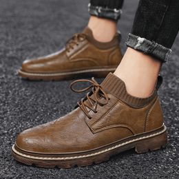 Dress Shoes Handmade Men's Shoes Top Quality Dress Shoes Men Flats Fashion Leather Casual Shoes Men Fashion Sneakers 230816