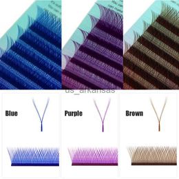 False Eyelashes FAIRYTIS Colored Lashes Y Shape Eyelashes Extension Two Tips Premium Lashes C/D/L Curl Mix Length Individual False Eyelash HKD230817