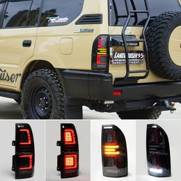 Car LED Rear Tail Light For Toyota Prado Land Cruiser 90 95 1997 1998 1999 2000 2001 2002 Taillamp Brake Stop Lamp LC90 LC95