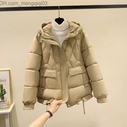 Women's Down Parkas MEILLY DOLPHIN New Winter Cotton Cushion Inflatable Jacket Women's Wind and Snow Park Loose Hooded Warm Jacket Coat Casual Coat Z230817