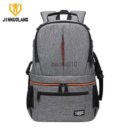 Camera bag accessories JINNUOLANG Men And Women Outdoor Photograph SLR Camera Shoulders Bag High-quality Travelling Waterproof Backpack For Male Female HKD230817
