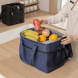 Storage Bags Reusable Lunch Bag Insulated Thermal Organiser Portable Multifunctional Cooler And Warm Keeping Box Leakproof Waterproof