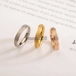 Band Rings Stainless Steel Rings Women High-Quality Fashion Simple Finger Rings Jewellery Gift Women Men Wedding Band Couple Rings J230817