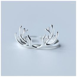 Wedding Rings Boho Vintage Deer Antlers For Women Band Men Finger 2023 Female Bohemian Jewellery Gifts