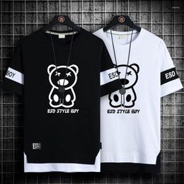 Men's T Shirts 2023 Korean Fashion Summer Streetwear Print Shirt Casual Men Clothing Harajuku Short Sleeve Tops Tees