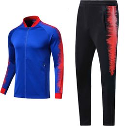 Outdoor T-Shirts Autumn winter Soccer Jerseys Sets Survetement Football Kits Men youth Running Jackets Sports Training Tracksuit Uniforms Suit 230817