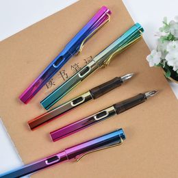 Fountain Pens Pen And Set Calligraphy Practise Writing Erasable Blue Ink Bag Dual Use 36Th Grade Student Colourful Pose 230816