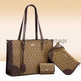 Totes 2023 New Autumn/Winter Handbag Fashion Trend Bag Old Flower Crossbody Large Capacity Mother and Child Bagstylishdesignerbags