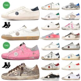 Designer Golden Casual Shoes Women Hi Super Star New 2023 Ball Star Luxury Shoe Italy Brand Sneakers Sequin Hi Stars Famous Do Old Dirty Genuine Leather Dhgate Trainer