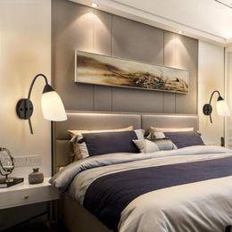 Wall Lamp Nordic LED Lamps Modern Minimalist For Living Room Bedroom Bedside Study Indoor Decoration Fixture El LightFixtures