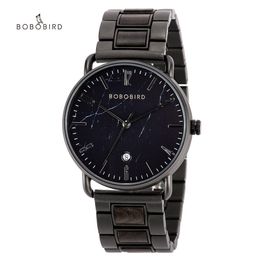 Other Watches BOBO BIRD Date Show Men's Quartz Wristwatches Japanese Movement relogio masculino Gift Box Support Dropship 230816