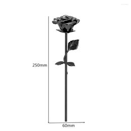 Chains IJU002 Stainless Steel Cremation Black Flower With Box Souvenir Long Multi Colorful Rose Real Gray Vase Adult