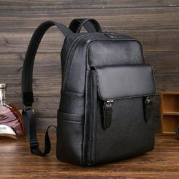 Backpack Man Genuine Leather Business 16 Inch Laptop Bags Fashion Real Natural Multifunction Men's Cowhide Backpacks