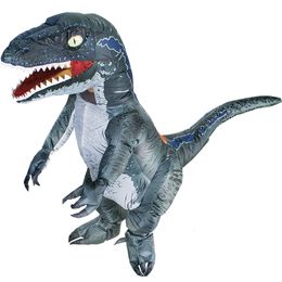 Other Event Party Supplies T-REX Velociraptor Inflatable Dinosaur Costume Anime Purim Halloween Party Cosplay Costumes For Man Woman Fancy Dress Suit 230816
