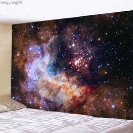 Tapestries Large Galaxy Starry Sky Universe Space Wall Tapestry Psychedelic Printed Thin Cloth Wall Covering Blanket Yoga Mat Ceiling R230817