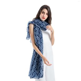 Scarves Simple Fashion Floral Solid Colour Light Comfortable Cotton And Scarf Female