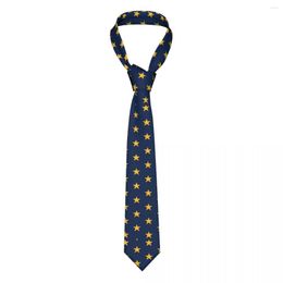 Bow Ties Vintage Yellow Star Necktie Men Women Polyester 8 Cm Neck For Silk Classic Suits Accessories Gravatas Cosplay Props