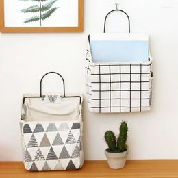 Storage Boxes Wall Hanging Bag With Side Pocket Dormitory Over The Door Fabric Bedside Organizer Pockets Frame Organizers