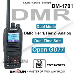 Walkie Talkie DMR DM 1701 Baofeng 2023 Open GD77 dual mode analog and Digital walkie talkie Tier 1 2 Dual Time Slot Ham Radio 230816