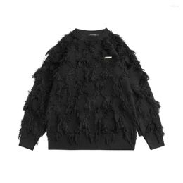 Women's Sweaters Designer Fur Knitted Long Sleeve Women Tops Solid Pure Color Winter Fashion Gothic Clothing Goth Streetwear Coat