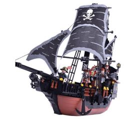 Wholesale Pirate Ship Toy Custom Corsairship Toy Building Bricks model kit Black Pearl Caribbean Pirate Ship Model Build Kit Toys For Children Lepin Christmas Gift