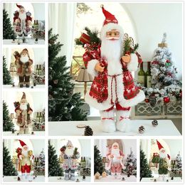 Рождественские украшения 40 Стиль кукла 30 см Санта -Клаус Элк Снеговик 2023 года веселые для домашних украшений Натал Навидад 221124
