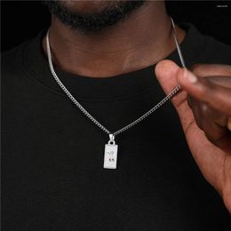 Pendant Necklaces US7 Stainless Steel Drip Cherry Necklace For Men Women Hip Hop Rock Peach Trend No. 7 Jewelry Wholesale Accessories