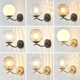 Wall Lamp Modern Copper Iron For Living Room Bedroom El Minimalist Bedside LED Home Indoor Light Fixtures