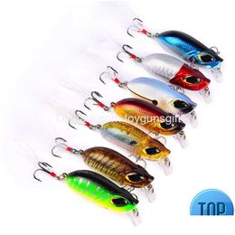 Baits Lures 1Pcs 5.5Cm8.2G Hard Fishing Sinking Jerkbait Vib Rattlin Hook Wobblers Deep Dive Sea Ocean Artificial Plastic Bait Drop Dhqsi