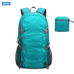 School Bags Ultra light folding backpack waterproof nylon 40L large capacity camping travel mountaineering outdoor bag 230817