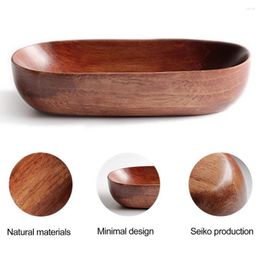 Plates Decorative Wood Serving Tray Japanese Style Wooden For Dried Fruit Cheese Sushi Retro Dessert Snack