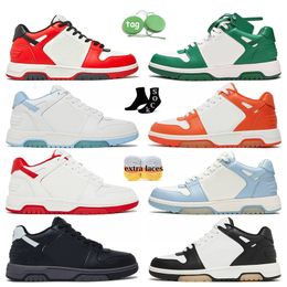 Out Of Office Low Top Sneakers Women Mens Designer Shoes For Walking Platform OOO Calf Leather Offs Black White On Cloud Mint Light Blue nb Luxury Casual Trainers