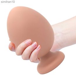 Anal Toys Super Thick Anal Plug Anal Toys Soft Anal Beads With Strong Suction Cup Adult Products Butt Plug Adult Toys sex toys for woman HKD230816