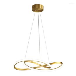 Pendant Lamps Dining Room Chandelier Modern Minimalist Lighting Nordic Home Atmospheric Table Bar Small Curve