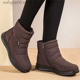 Boots Women Boots 2022 Winter Shoes For Women Ankle Boots Waterproof Snow Boots Black Short Winter Botas Mujer Casual Botines Female T230817