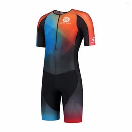 Racing Sets Men Skater Suit Triathlon Bodysuit Skinsuit Speed Roller Skate Riding Speeds Lycra Skating Jumpsuit Skates Apparel