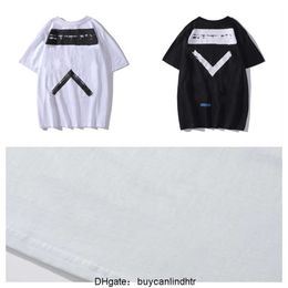 Classics White Luxury Mens t Shirt Designer Brand T-shirts Casual Summer Tees Women Back Arrow x Print T-shirt Couples Sports Tshirts Hip Hop Short Sleeve 4WPO