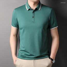 Men's Polos Top Grade 52% Cotton Summer Brand Designer Fashion Polo Shirts For Men Short Sleeve Casual Tops Fashions Clothes