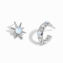 Charm 925 Silver Real 100 Women Earrings Trend Pearl Hoop Luxury Spanish Bear Original Dangle Piercing Ear Jewellery 230817