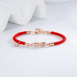 Charm Bracelets 2023 Red Rope Animal DIY Braid Lady Bracelet Friends Party Summer Jewelry Gift Pulseras Mujer