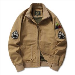 Rage Overcomes men's Fall M1942 vintage cargo Coat MA1 Air Force Bomber Jacket Military ballwear designer style street fashion