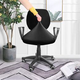 Chair Covers Stretch Office Cover Polyester Back Rest Rolling Protector Slipcover Replacement For Home School