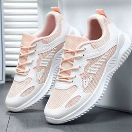 Dress Shoe Casual Fashion Breathable Walking Mesh Flat Sneakers 2023 Gym Vulcanised White Female Footwear 230816